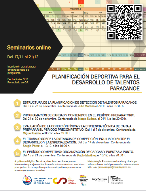 Planificacion deportiva para talentos paracanoe
